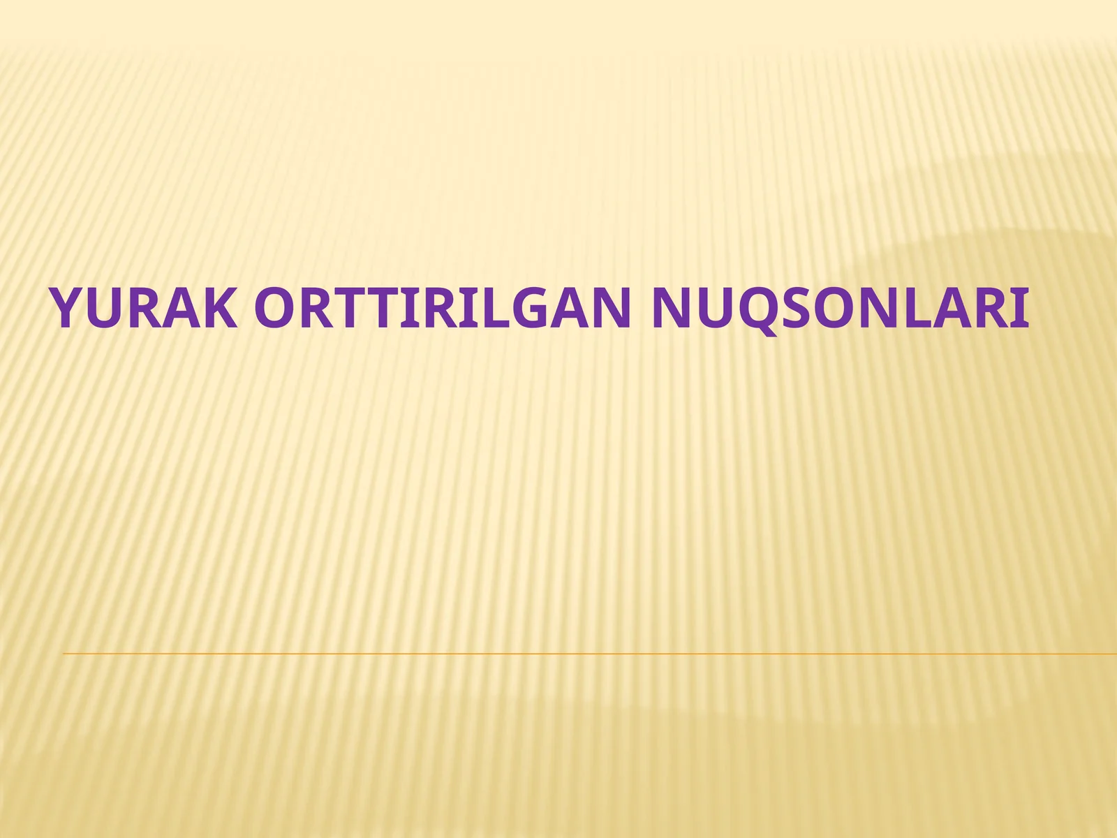 Yurak orttirilgan nuqsonlari
