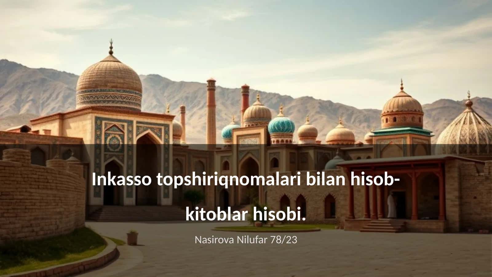 Inkasso topshiriqnomalari bilan hisob-kitoblar hisobi