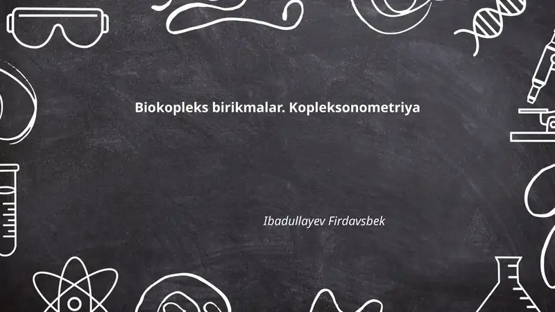 Biokopleks birikmalar