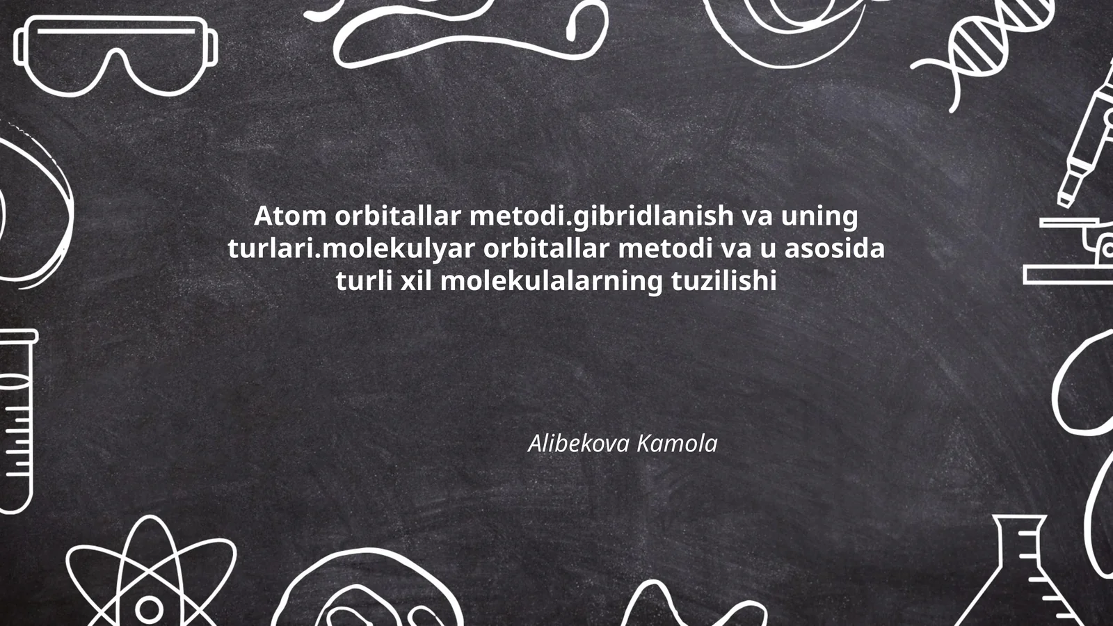 Atom orbitallar metodi.gibridlanish va uning turlari