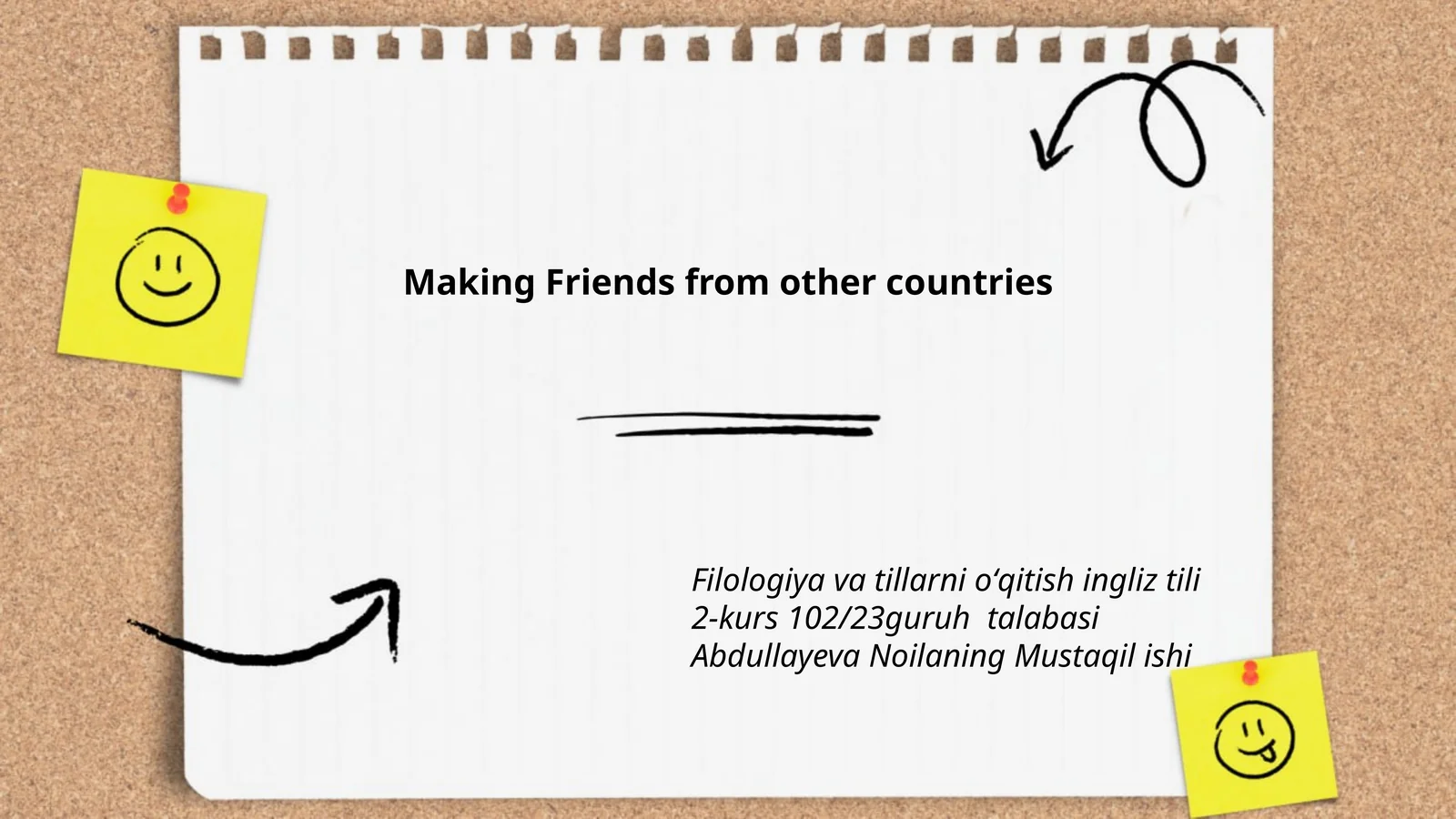 Making Friends from other countries