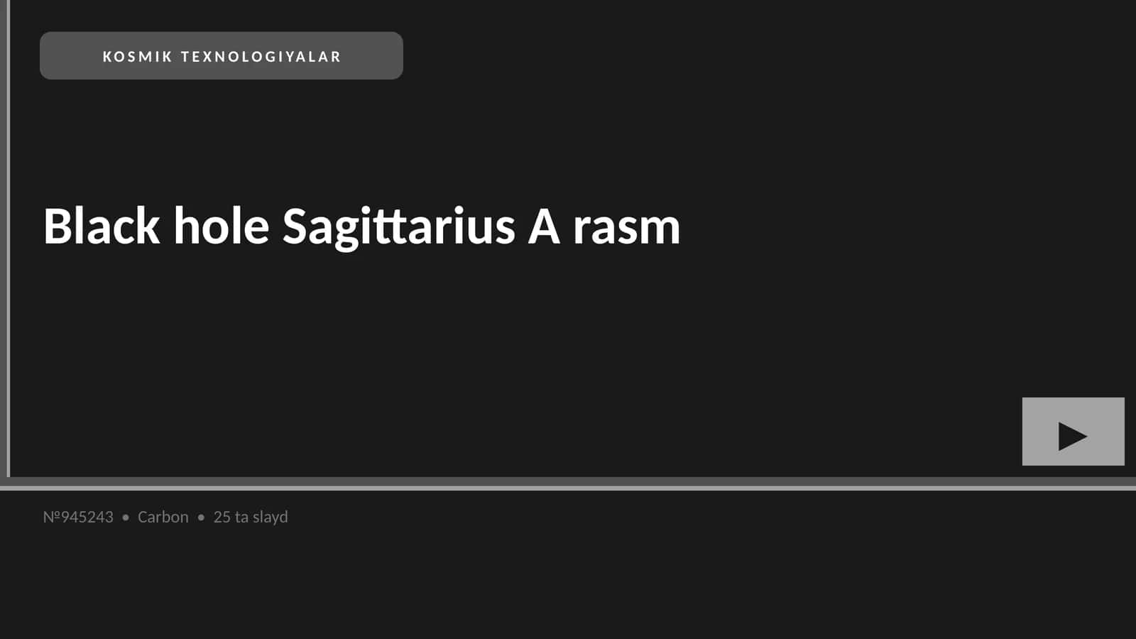 KOSMIK TEXNOLOGIYALAR