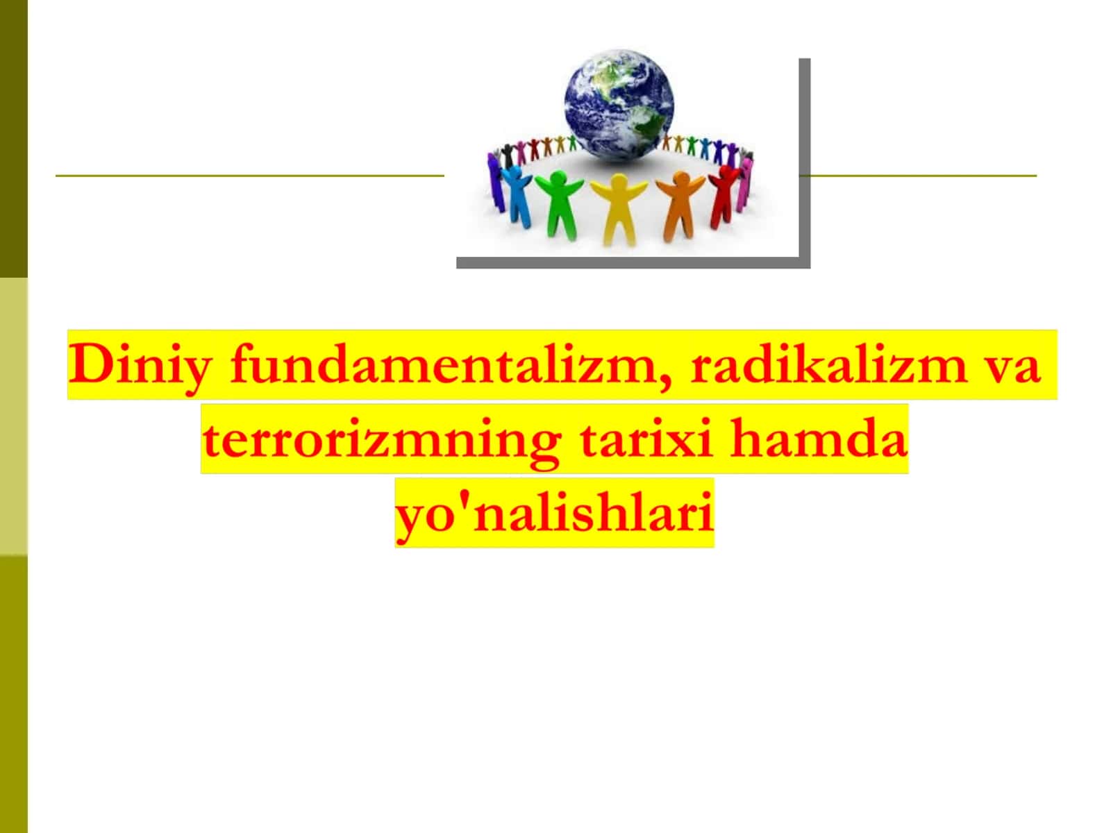 Diniy ekstremizm va terrorizmga qarshi kurash