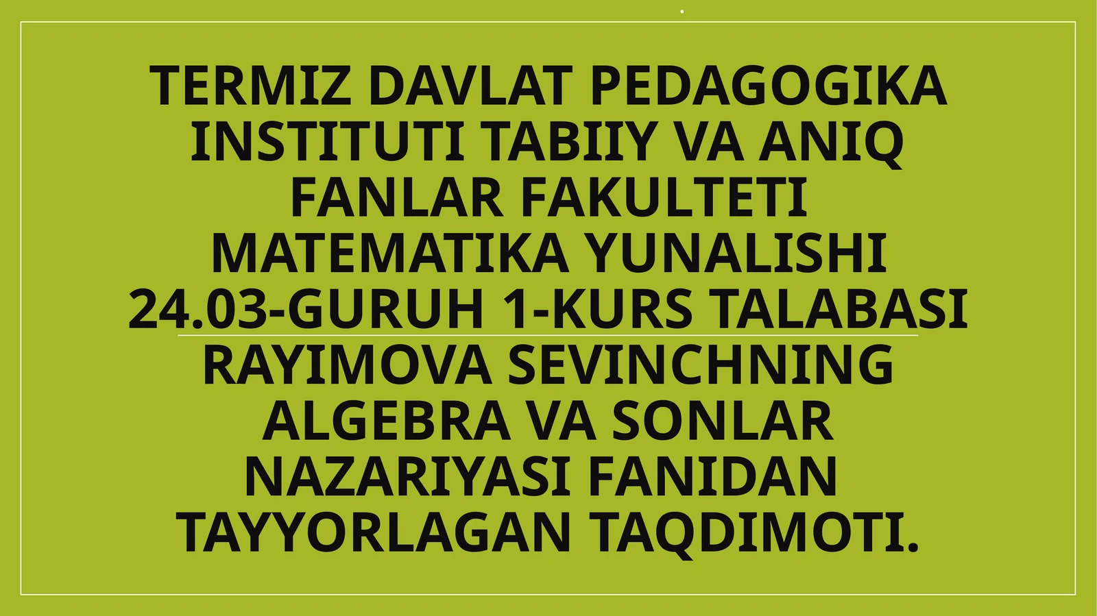 ALGEBRASONLAR MAYDONI