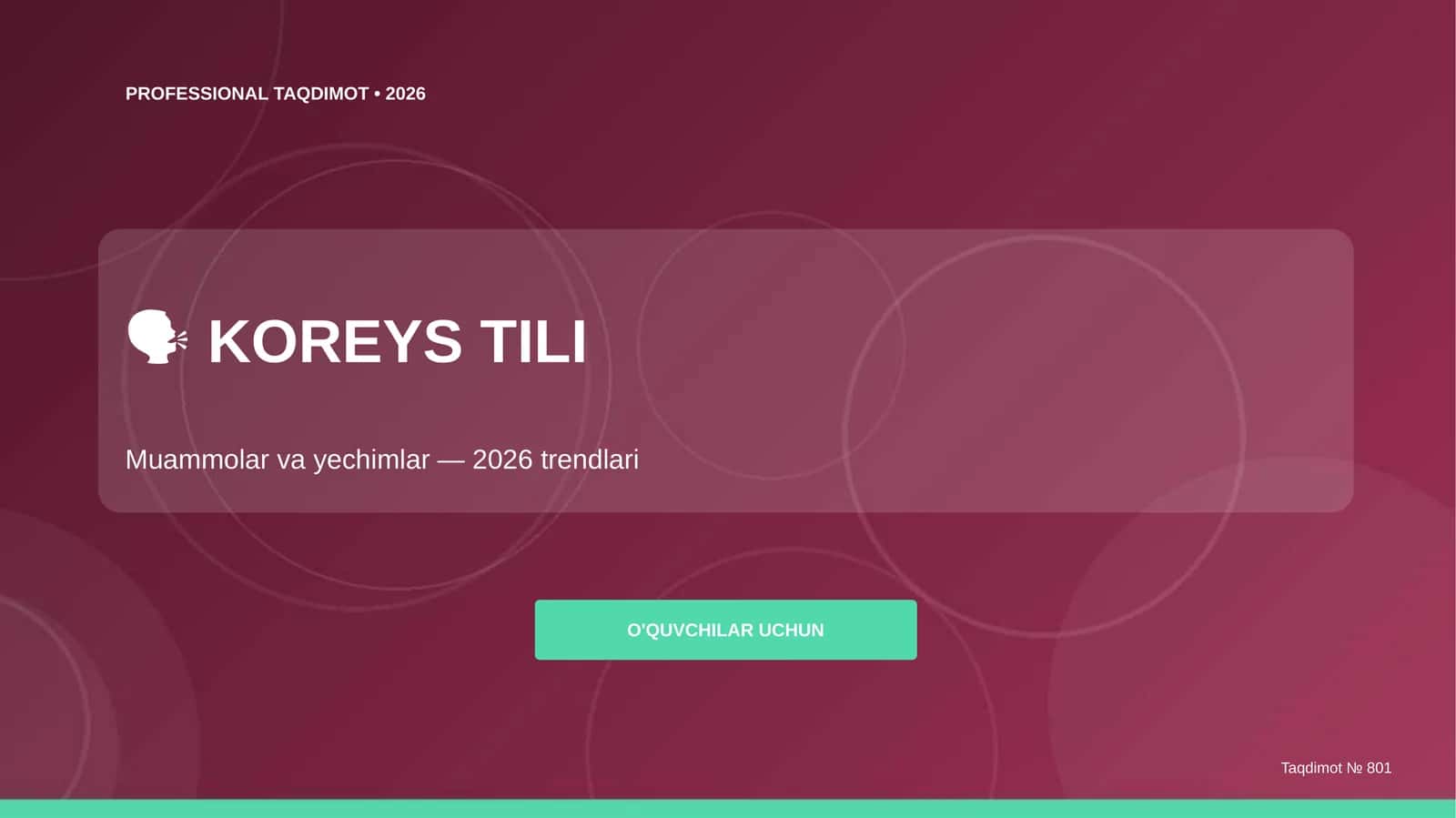 Koreys tili: muammolar va yechimlar (2026 trendlari) [o'quvchilar uchun]
