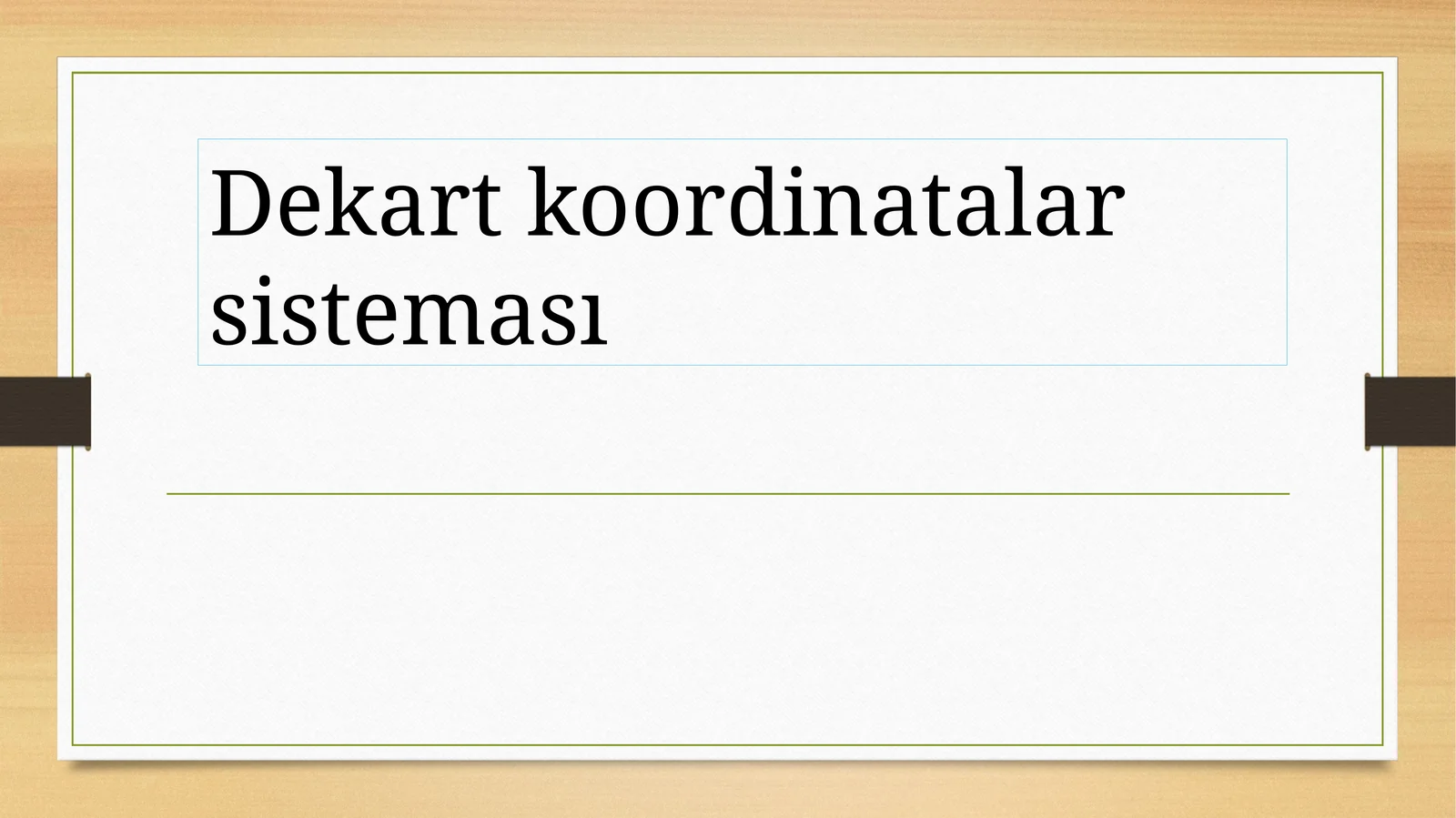 Dekart koordinatalar sisteması
