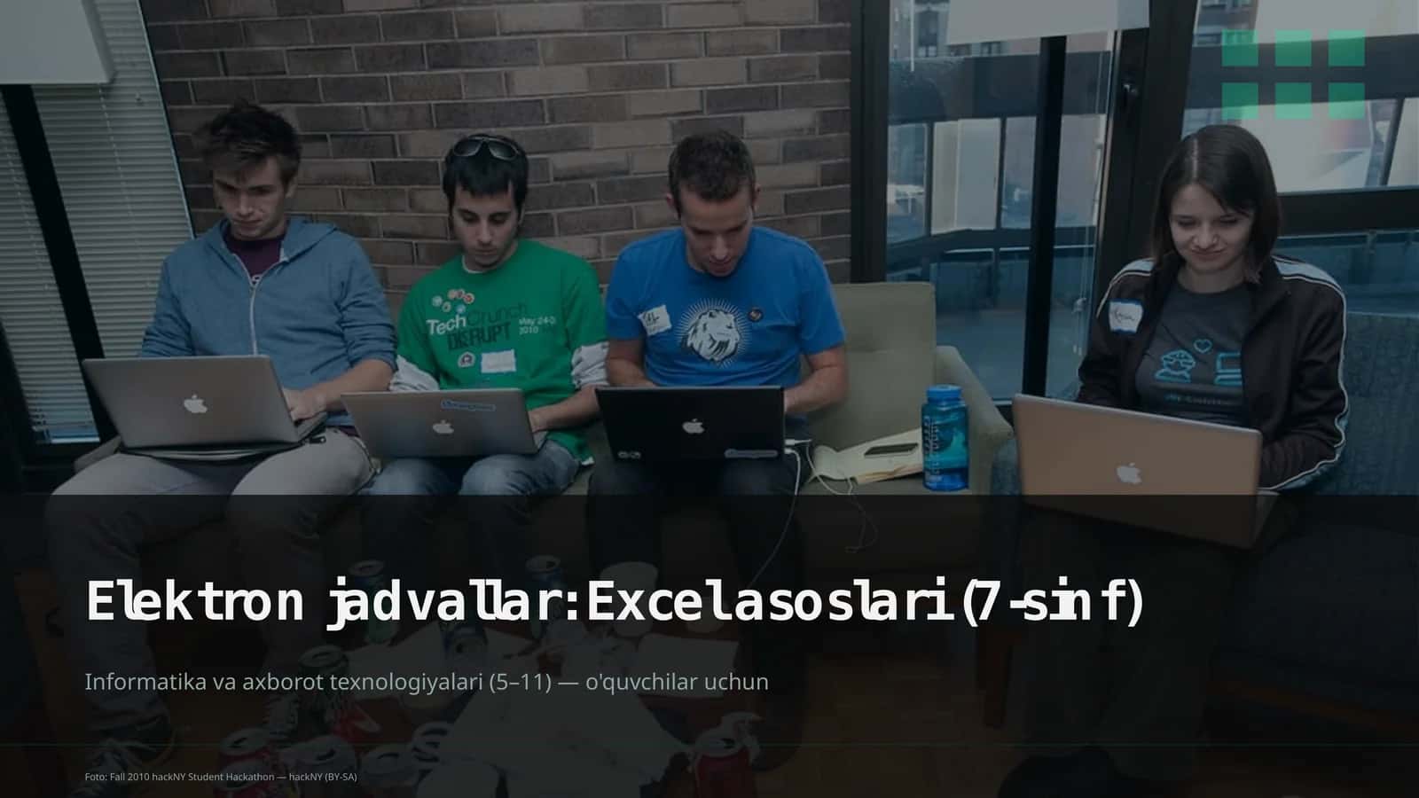 Elektron jadvallar: Excel asoslari (7-sinf)
