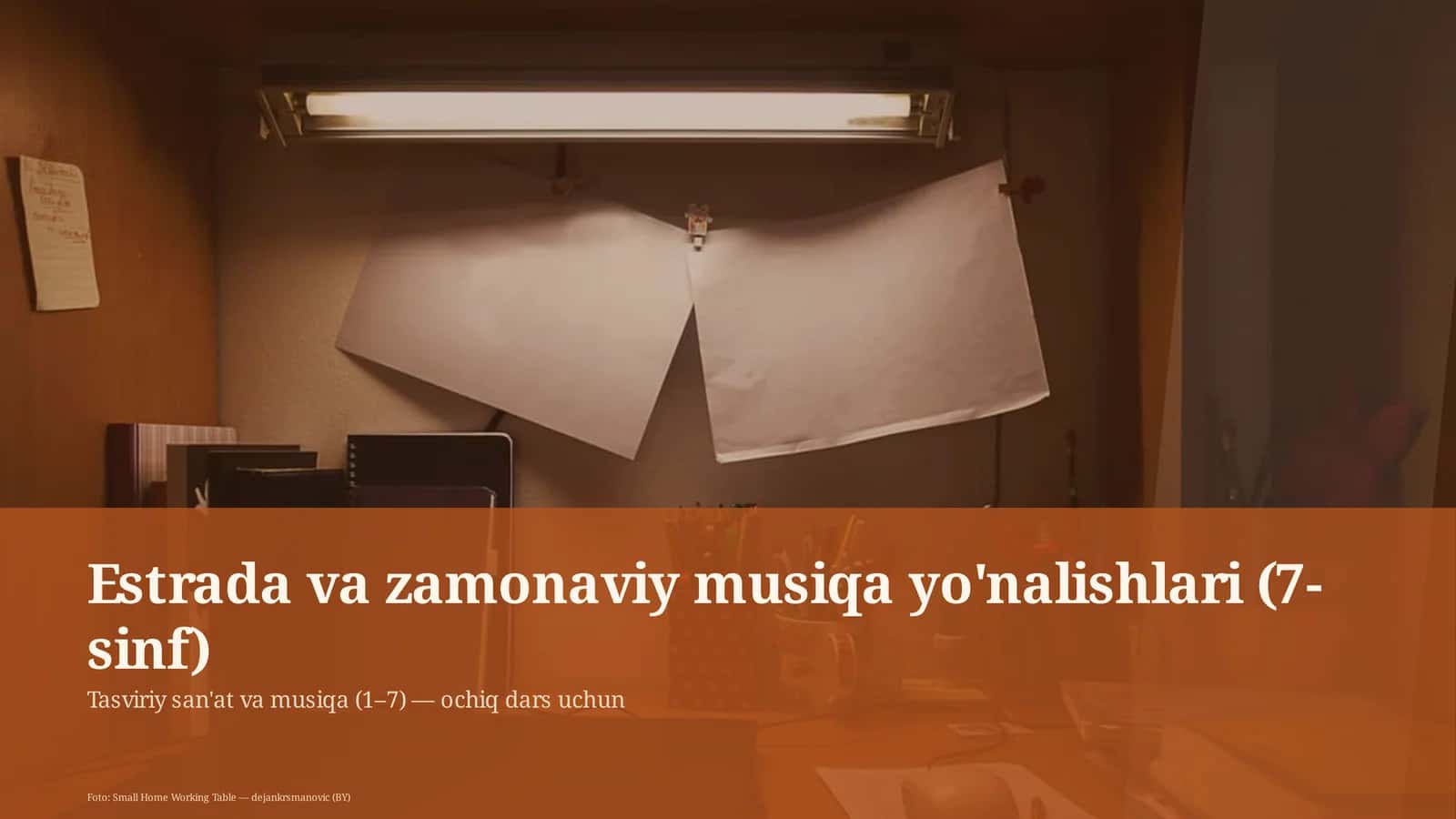 Tasviriy san'at va musiqa (1– 7) — ochiq dars uchun
