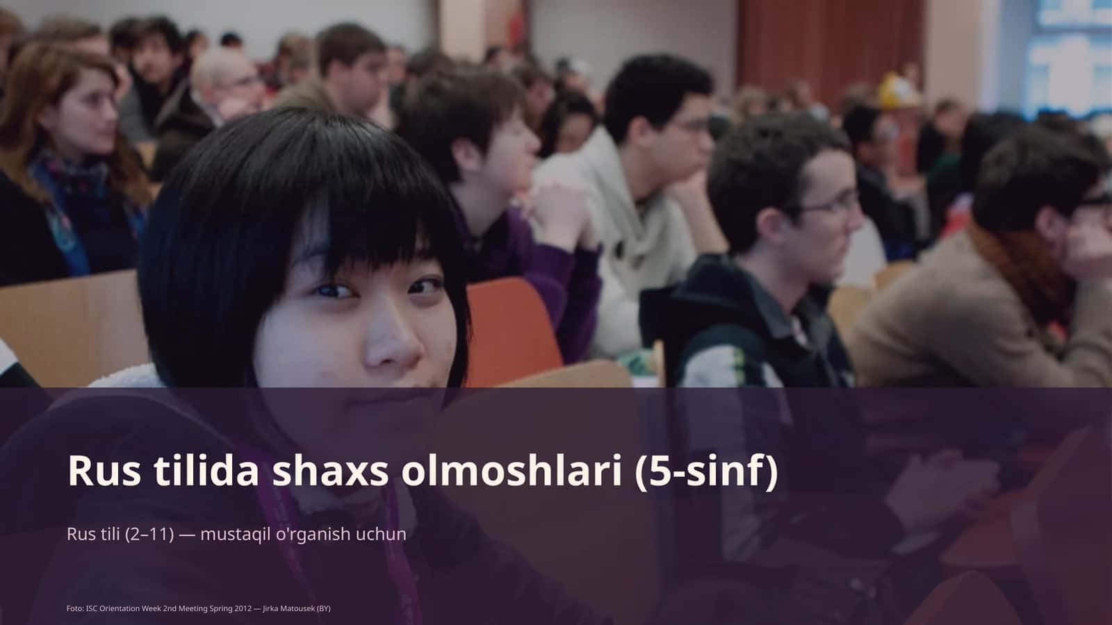 Rus tilida shaxs olmoshlari (5-sinf)