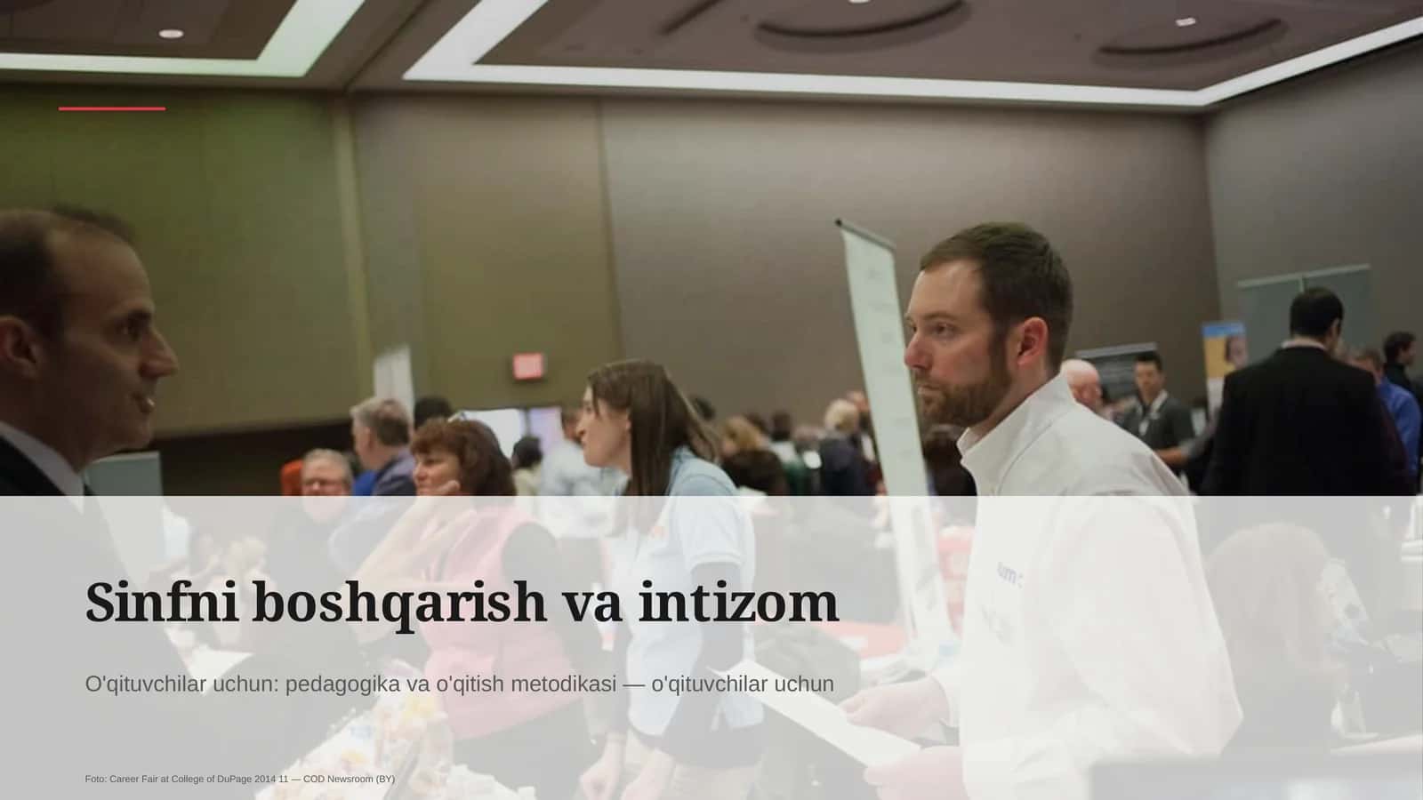 Sinfni boshqarish va intizom