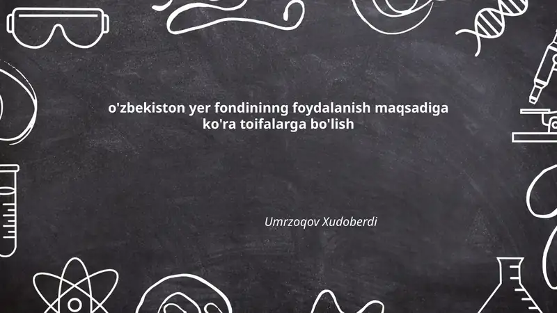 Qishloq xo‘jaligi yerlarining foydalanish maqsadiga ko‘ra toifalanishi