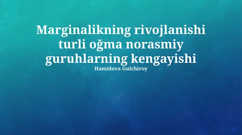 Chekka Tashkilotlarning Rivojlanishi
