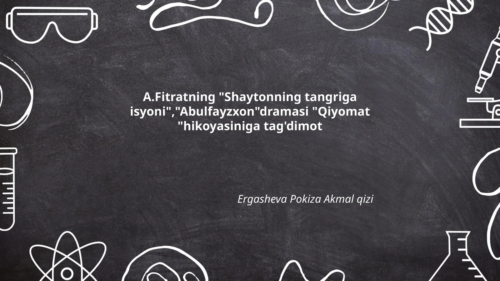 Abulfayzxon dramasi "Qiyomat" hikoyasi