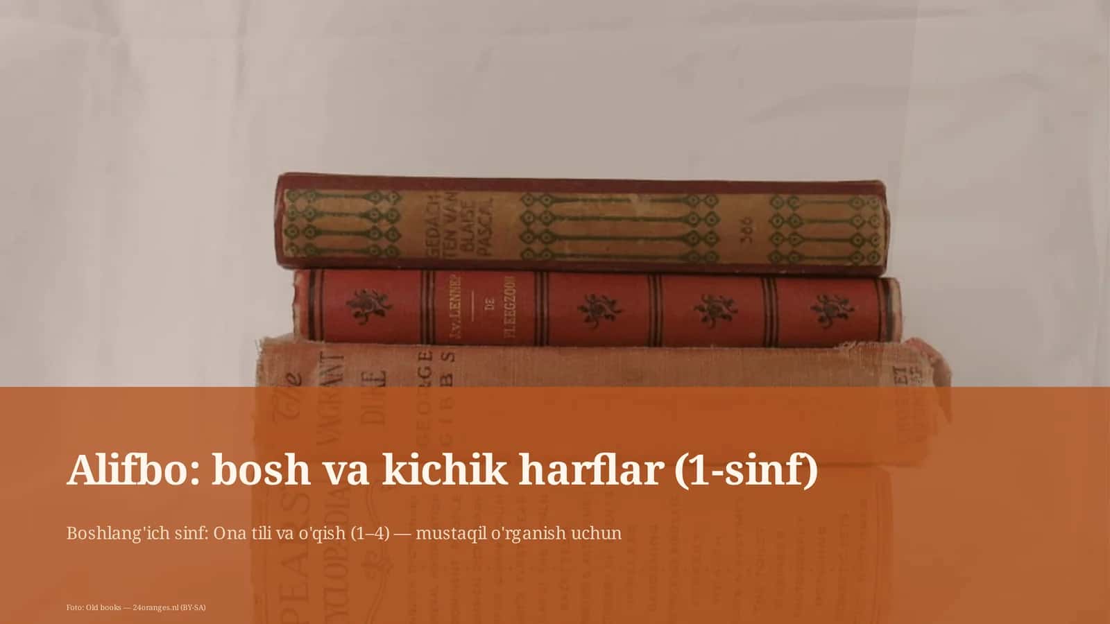 Alifbo: bosh va kichik harflar (1-sinf)