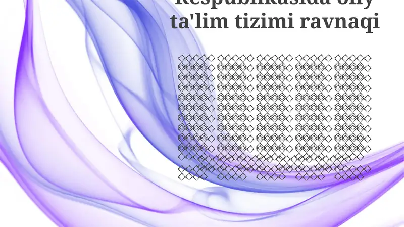 Oliy ta'lim tizimi ravnaqi