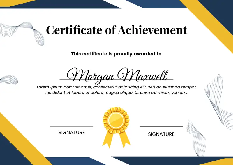 Certificate of Achievement