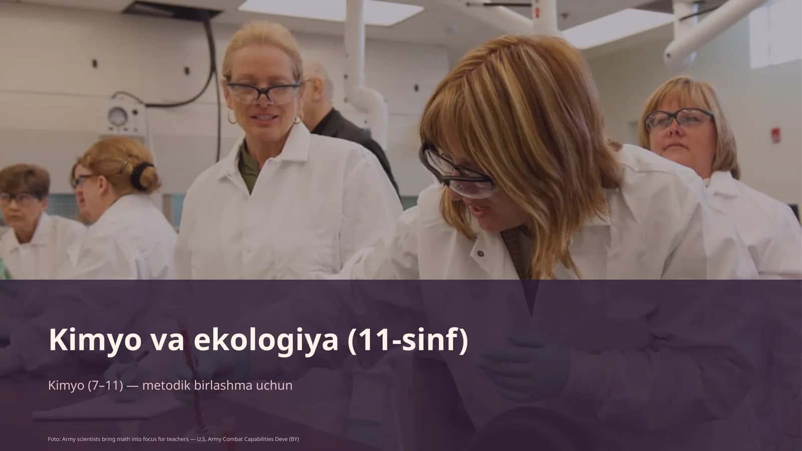 Kimyo va ekologiya (11-sinf)