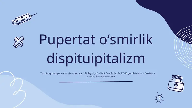 O'smirlik Davri Taqdimoti