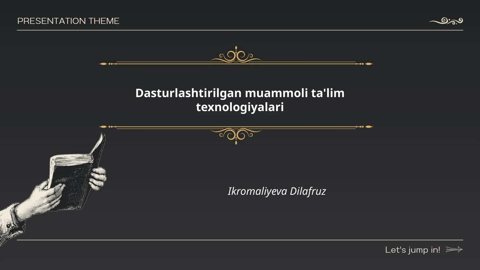Dasturlashtirilgan muammoli ta'lim texnologiyalari
