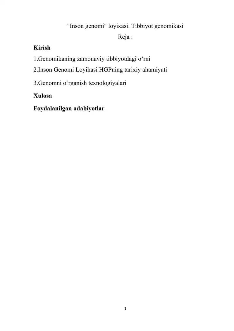 Inson Genomi Loyihasi
