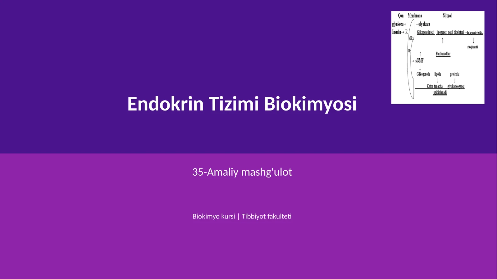 Endokrin Tizimi Biokimyosi