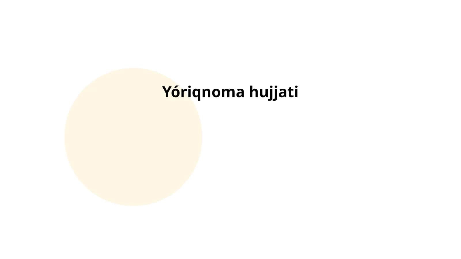 Ёриқнома ҳужжати