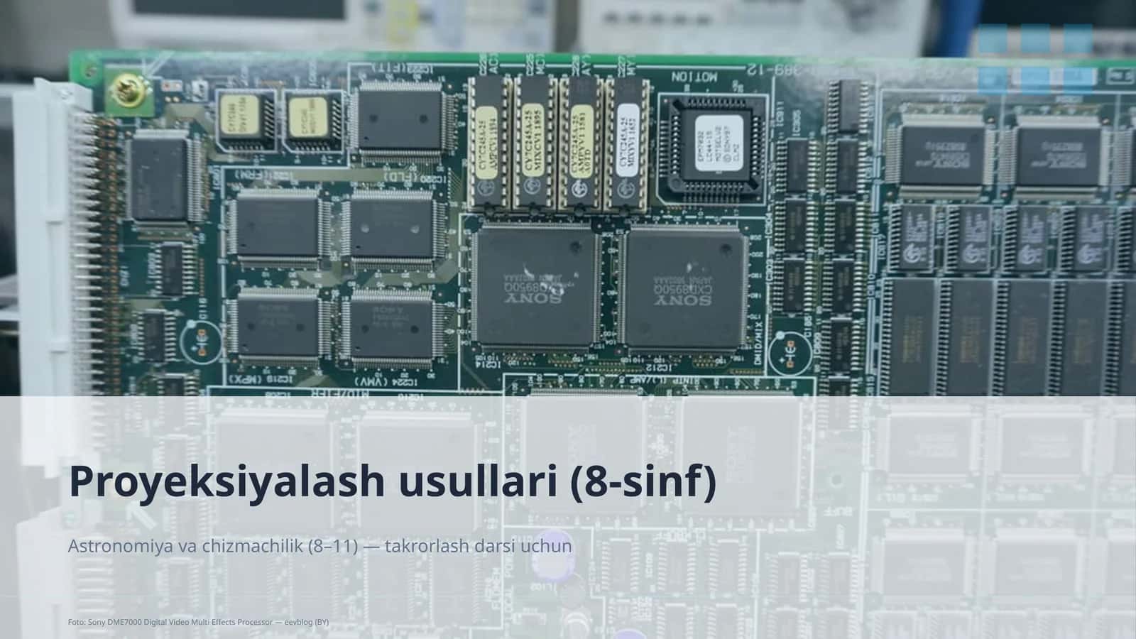Proyeksiyalash usullari (8-sinf)