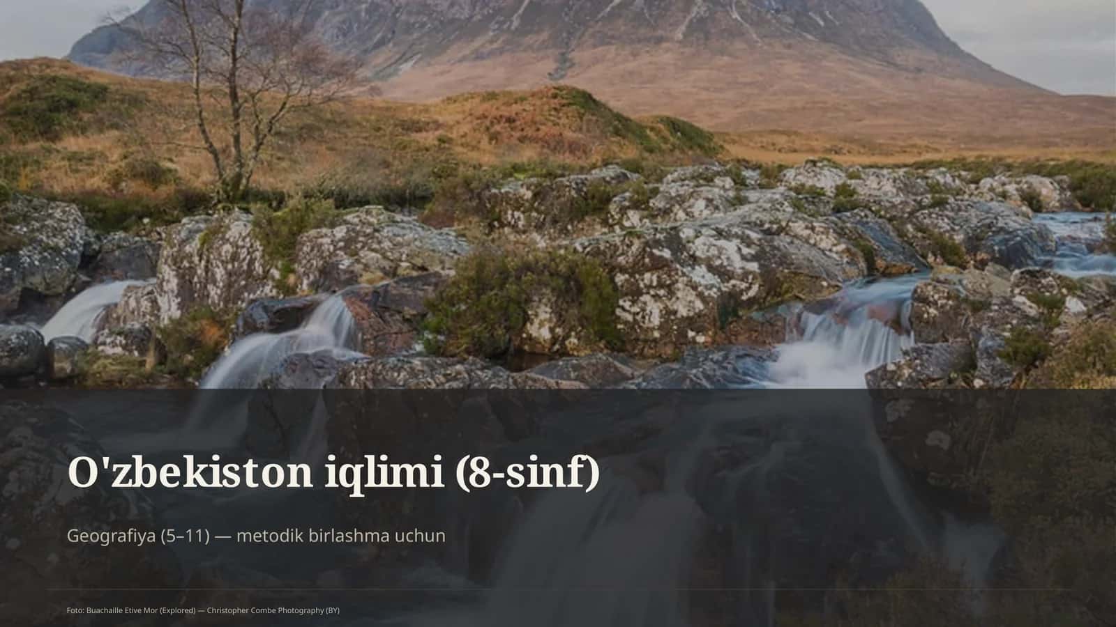 O'zbekiston iqlimi (8-sinf)