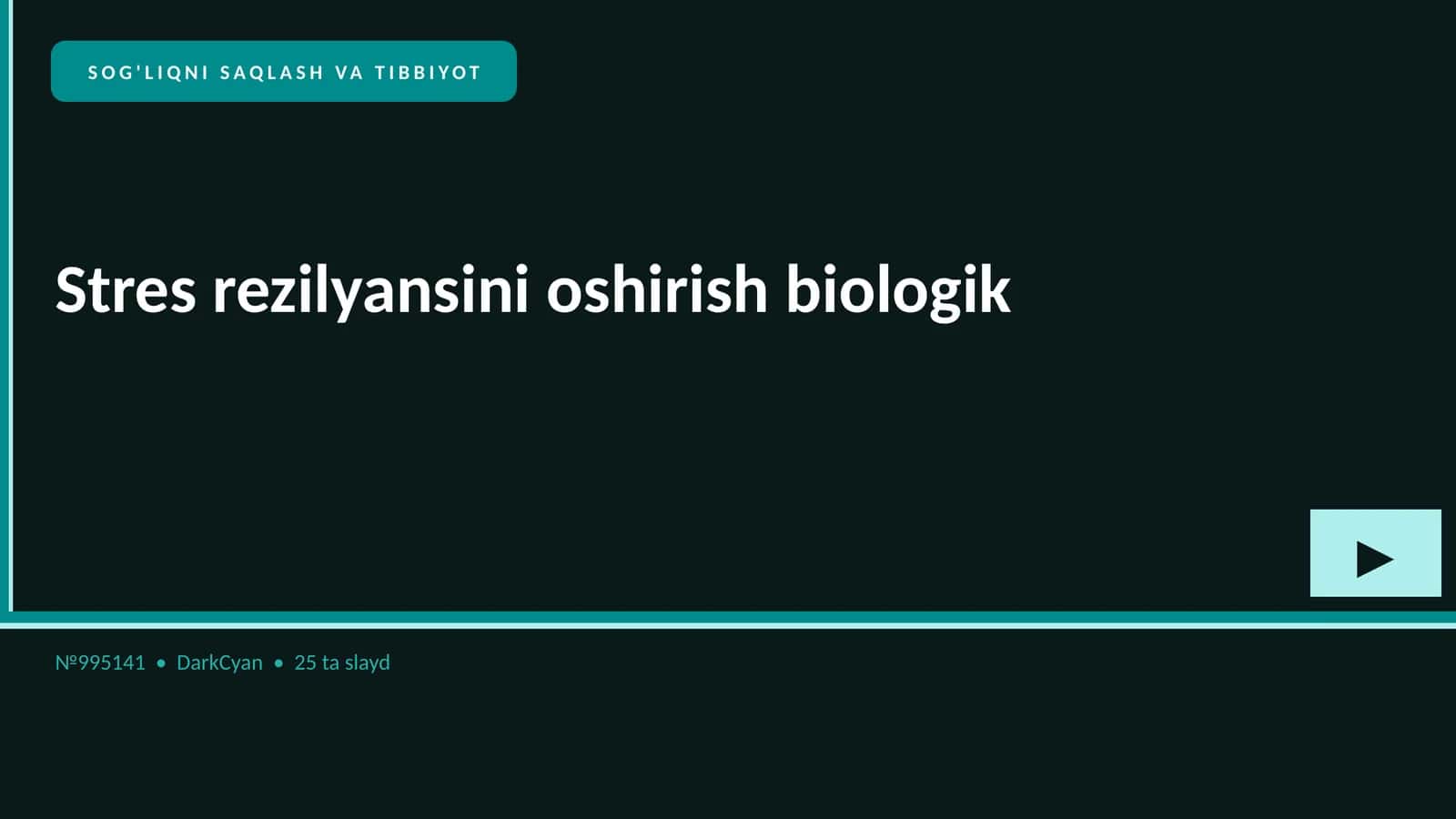 Stres rezilyansini oshirish biologik