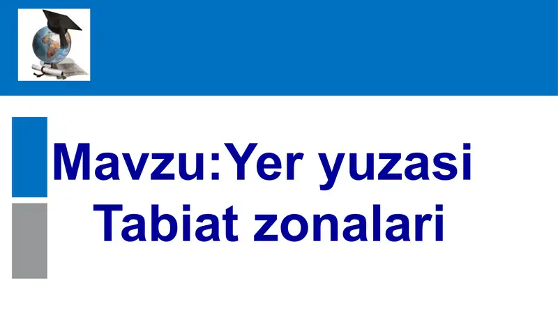 Yeryuzasi Tabiat Zonalari