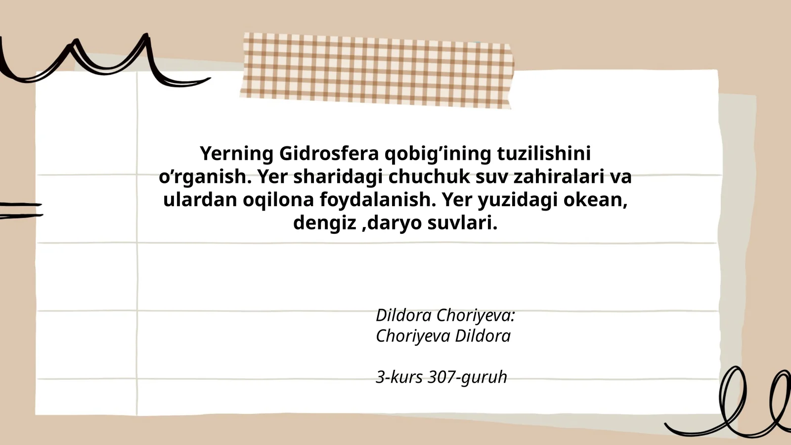 Yerning Gidrosfera Qobig'i