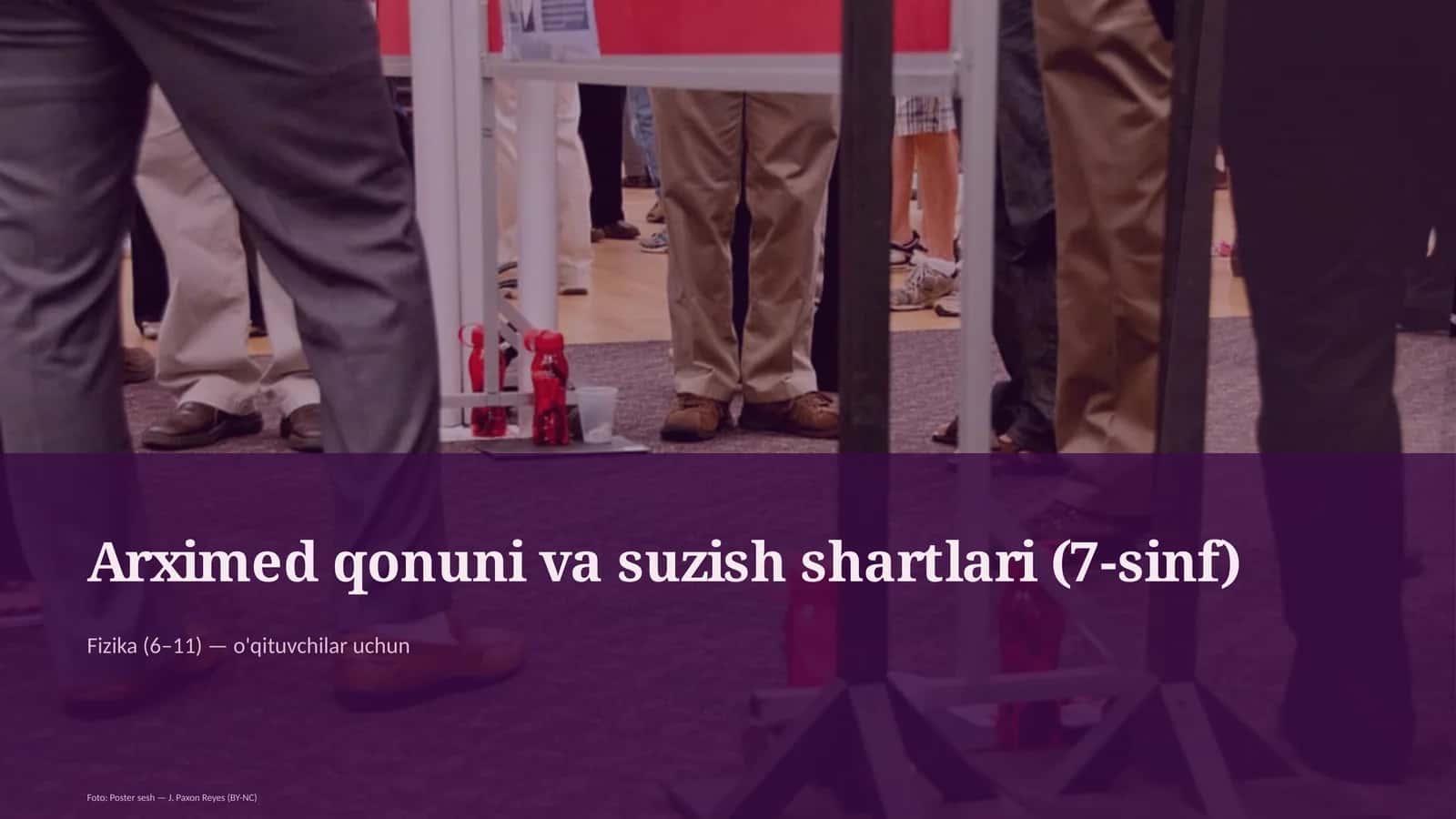 Arximed qonuni va suzish shartlari (7-sinf)
