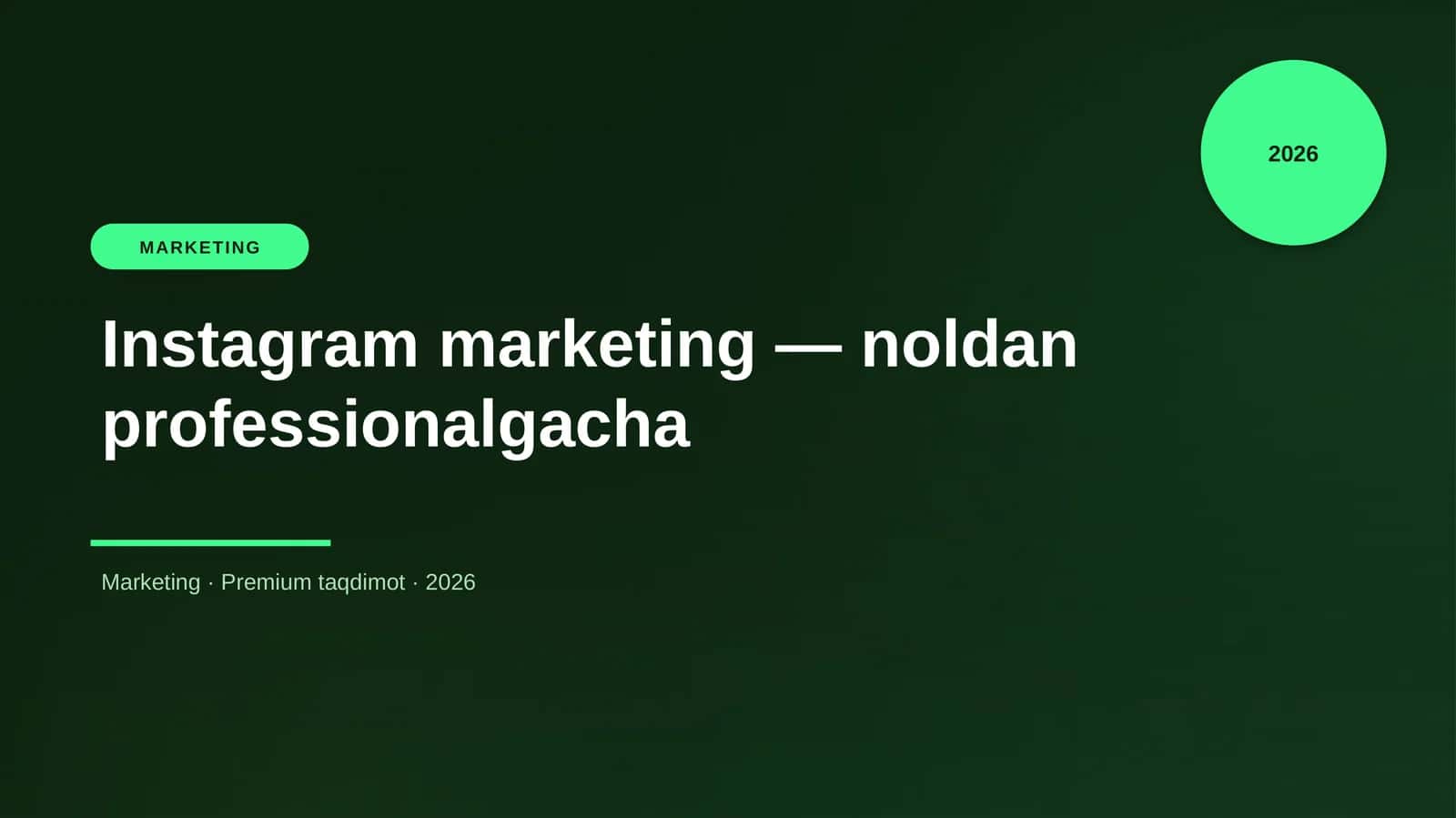 Instagram marketing — noldan professionalgacha