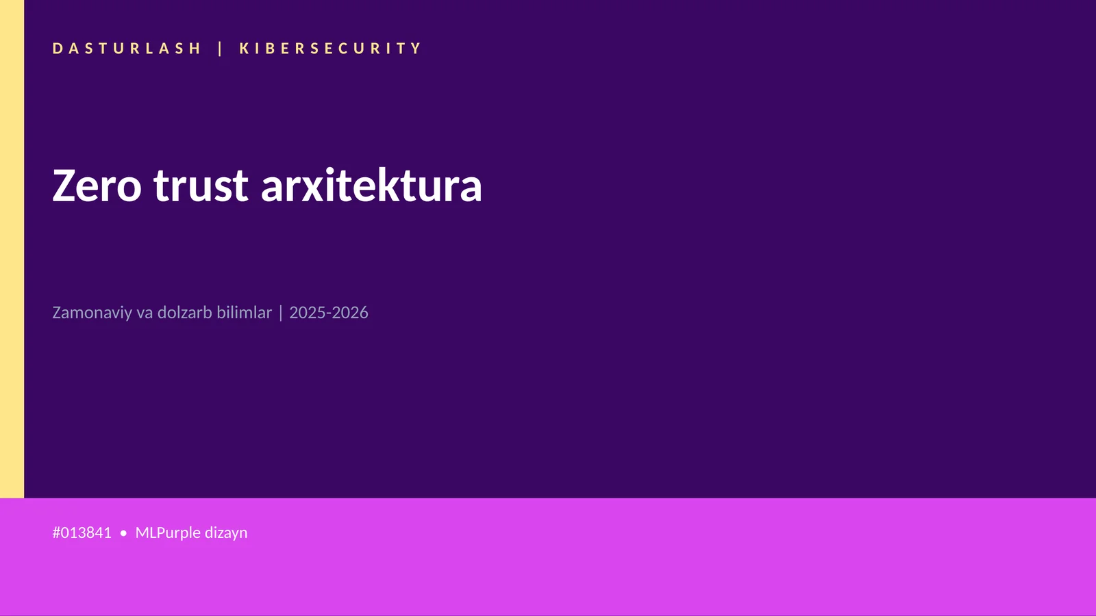 Zero trust arxitektura