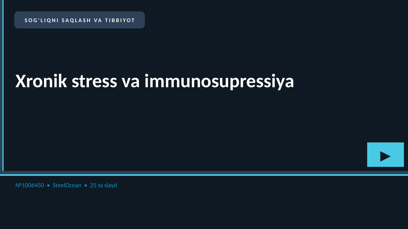 Xronik stress va immunosupressiya
