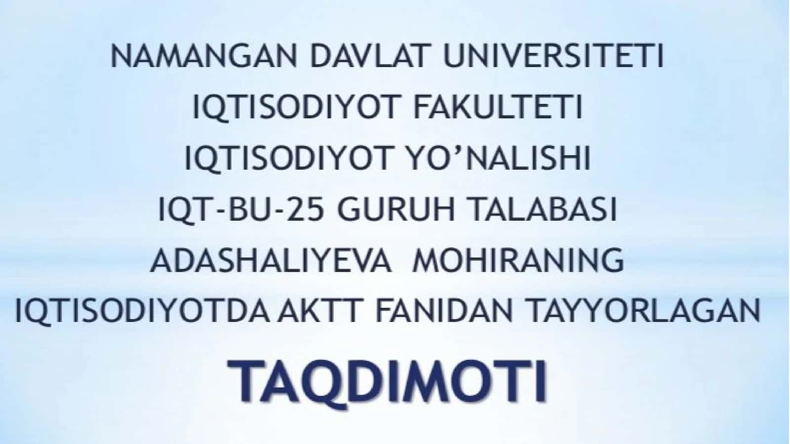 Blokcheyn texnologiyasi va undan foydalanish yoʻllari
