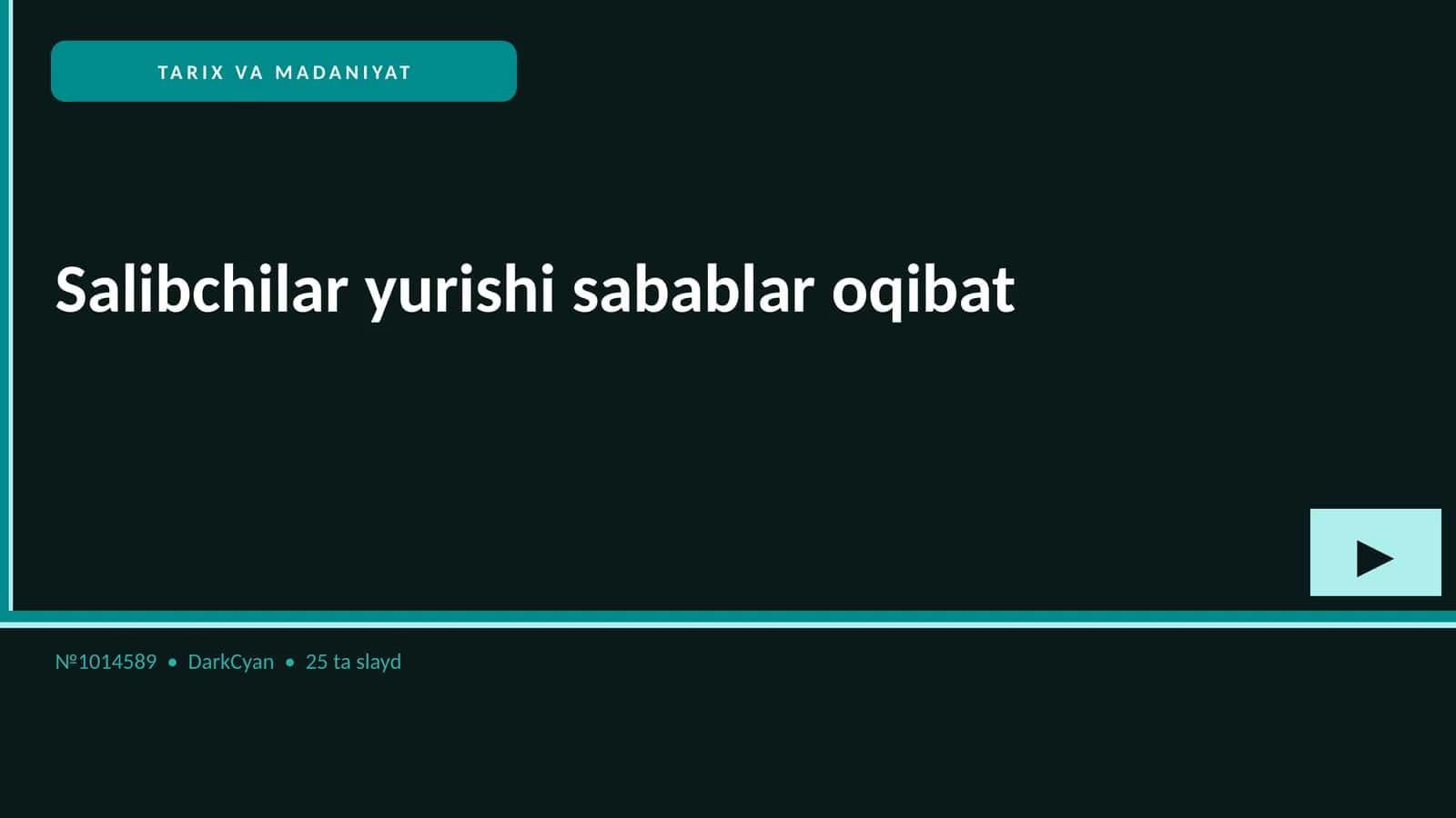 Salibchilar yurishi sabablar oqibat