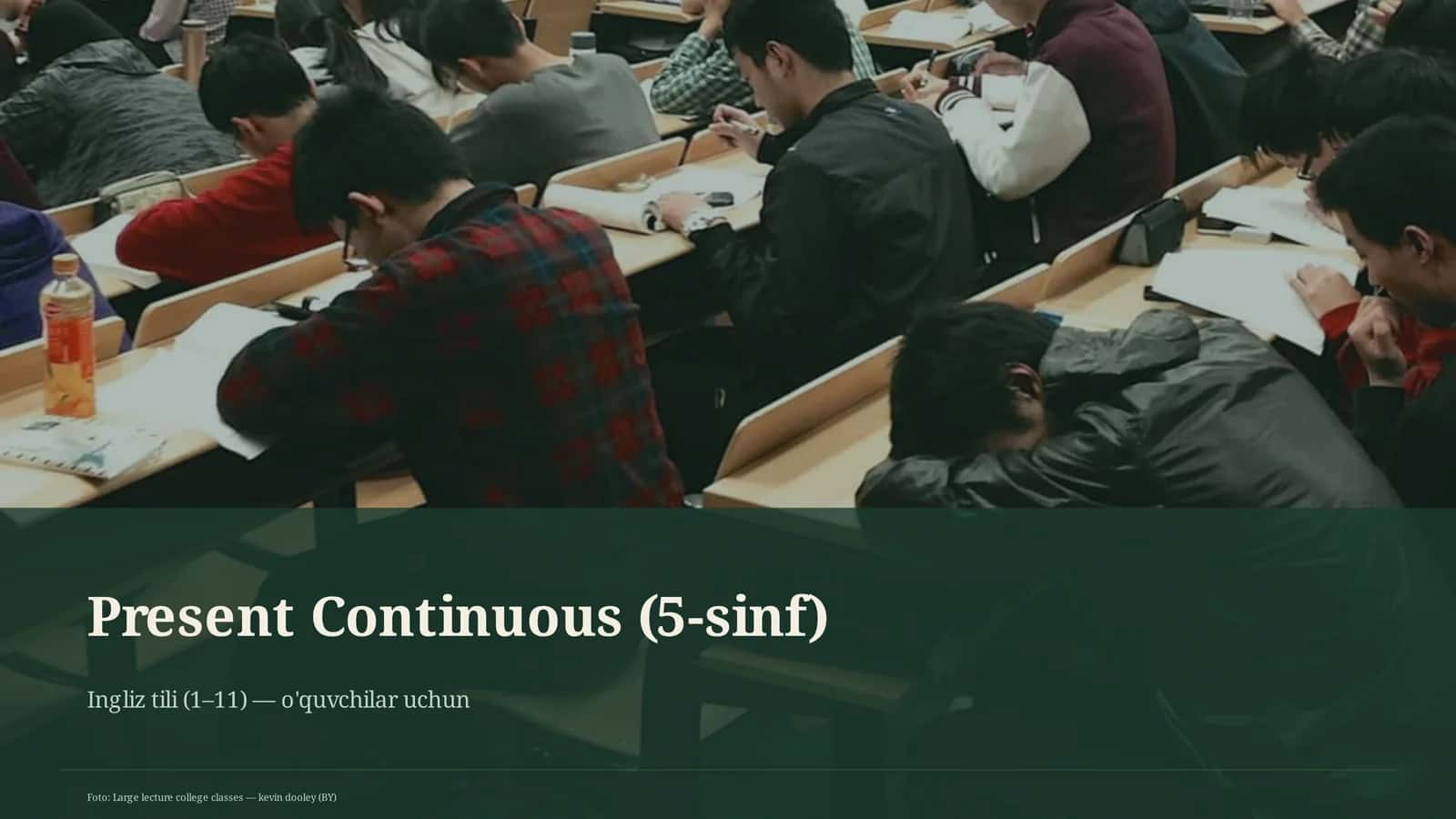 Present Continuous (5-sinf)