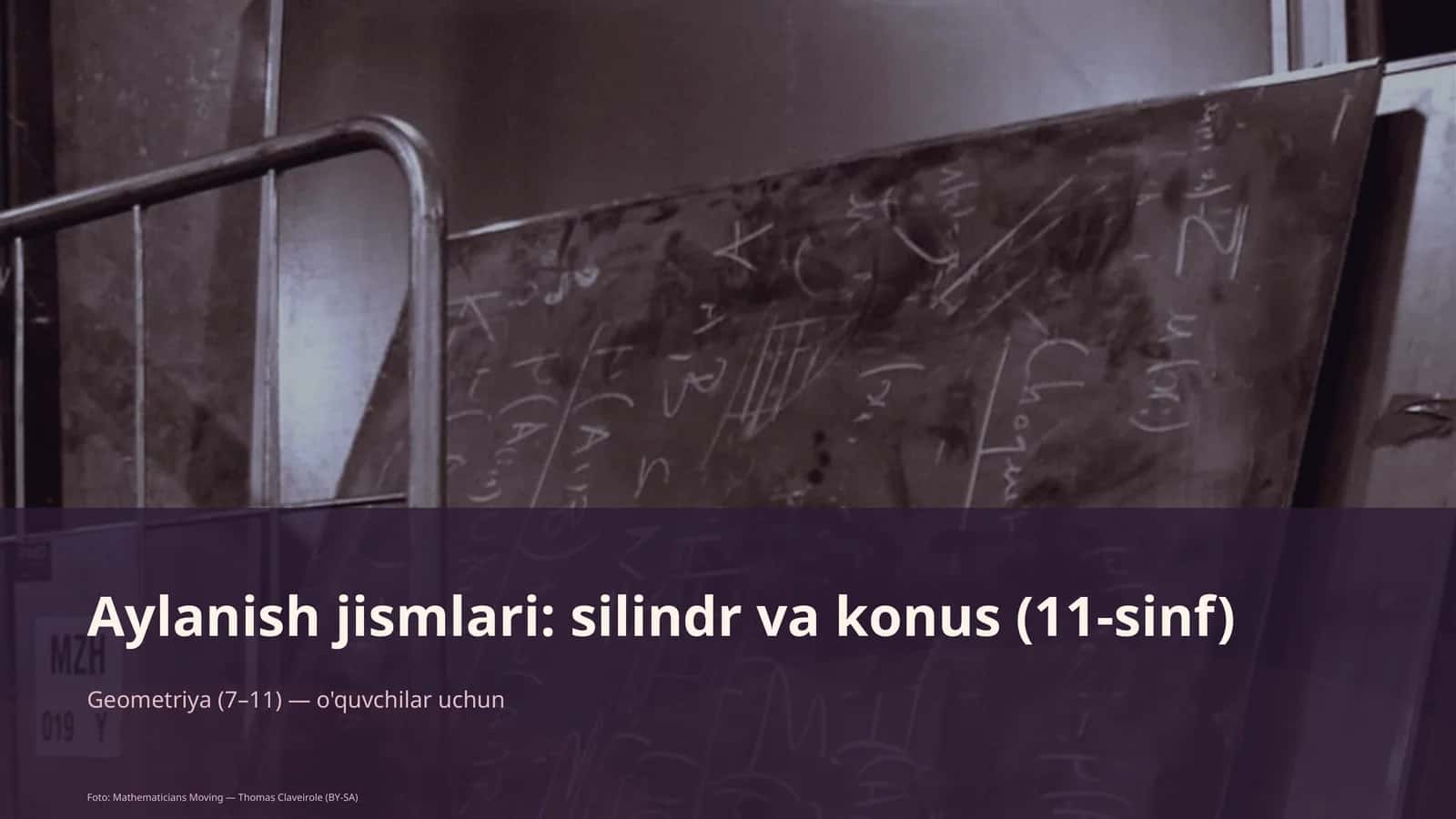 Aylanish jismlari: silindr va konus (11-sinf)