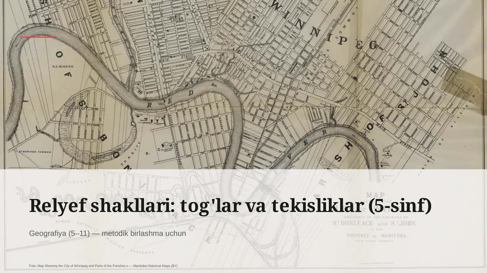 Relyef shakllari: tog'lar va tekisliklar (5-sinf)