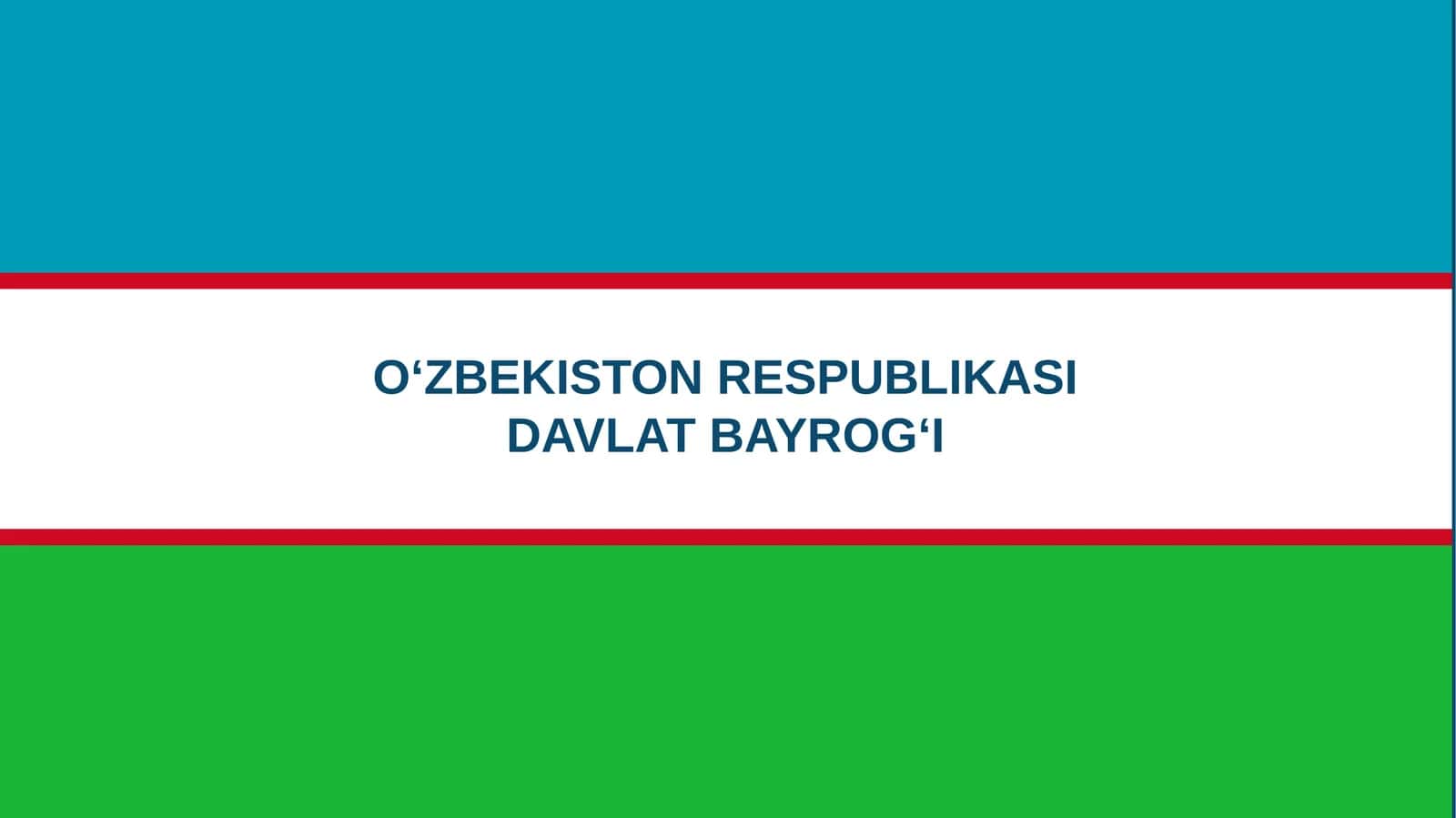 O‘zbekiston Respublikasi Davlat bayrogi