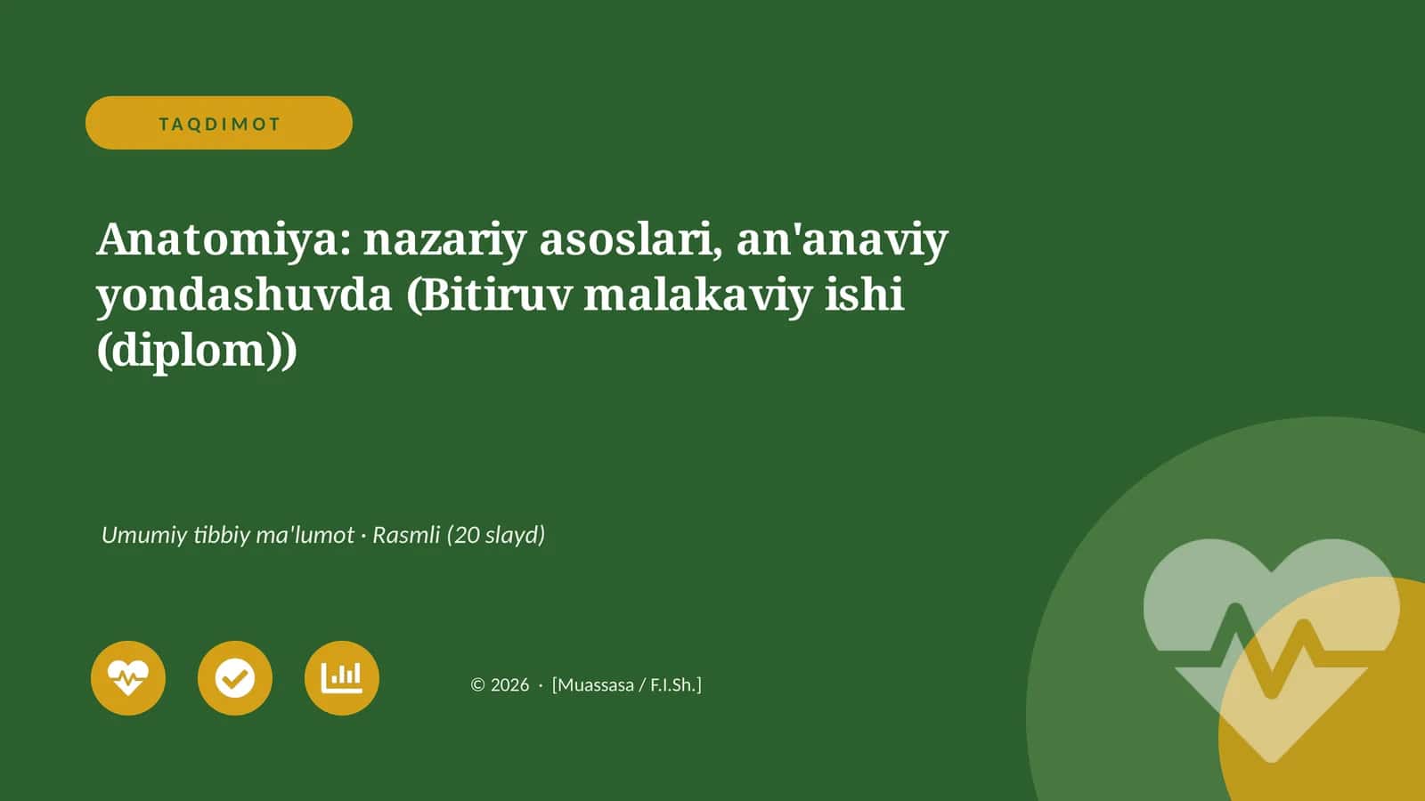 Anatomiya: nazariy asoslari, an'anaviy yondashuvda