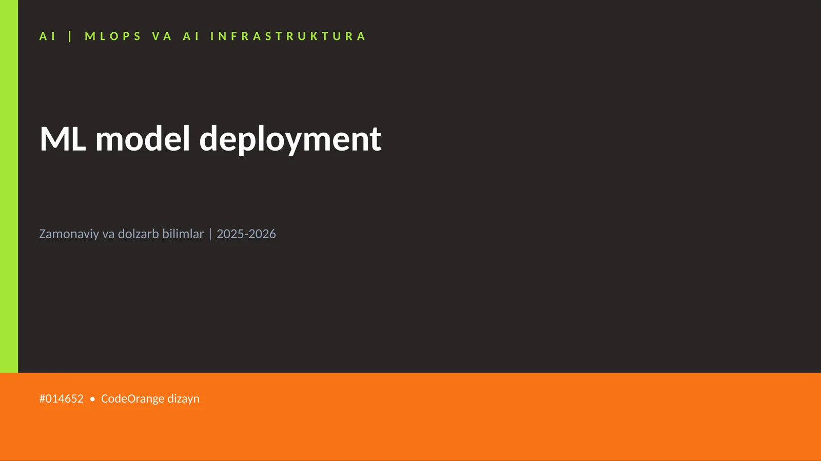 MLOPS VA AI INFRASTRUKTURA