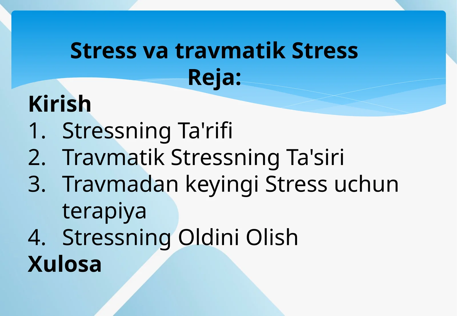 Stress vatravmatikStress