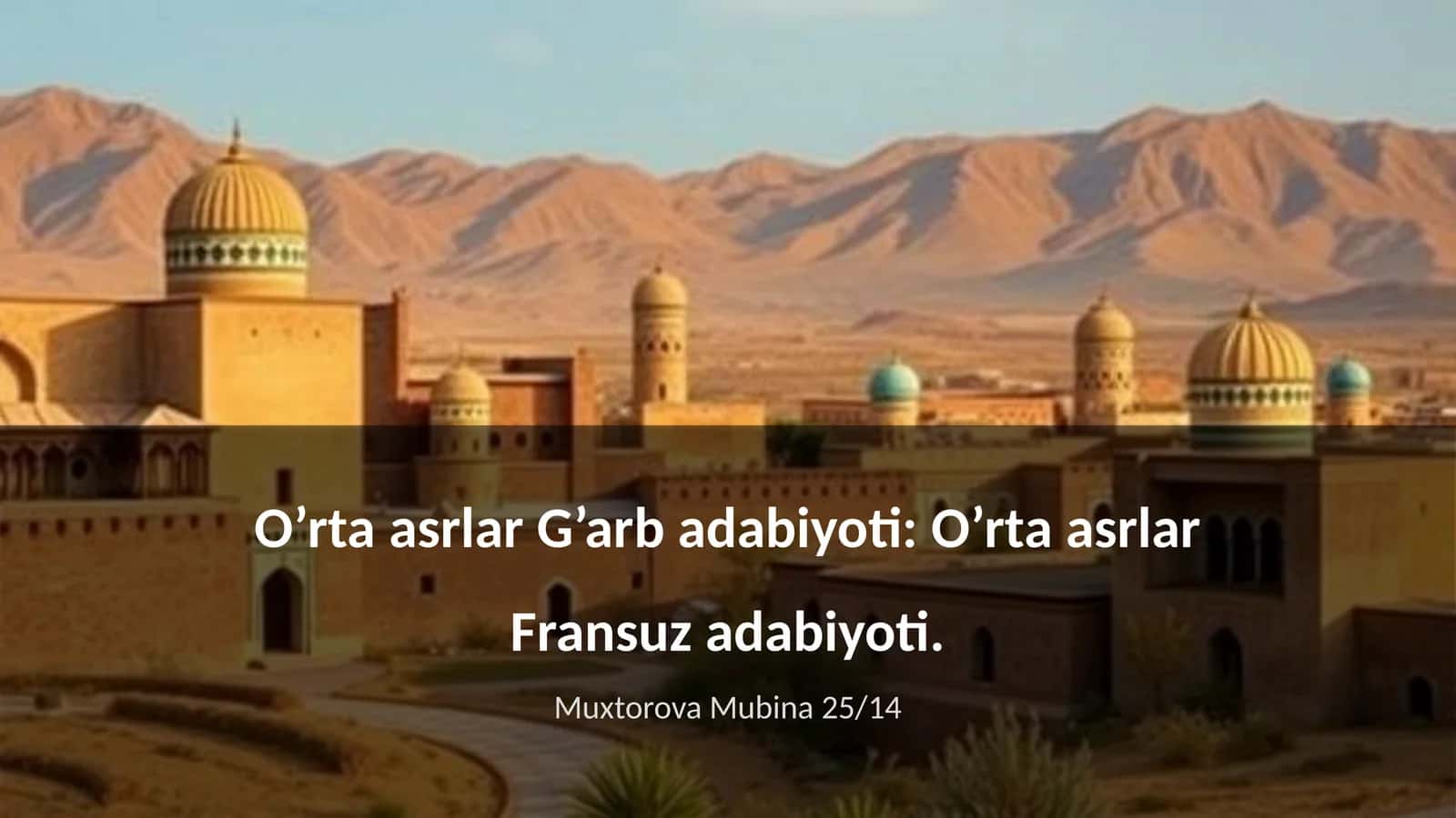 O’rta asrlar Fransuz adabiyoti