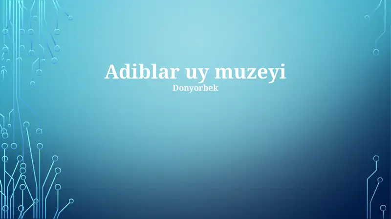 Adiblar uy muzeyi