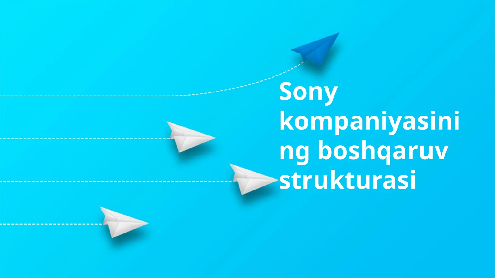 Sony kompaniyasining boshqaruv strukturasi