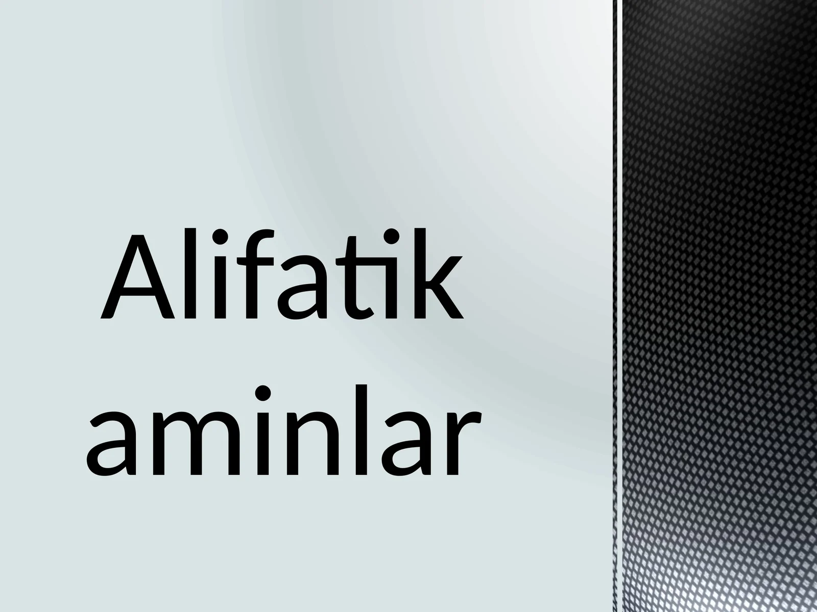 Alifatik aminlar