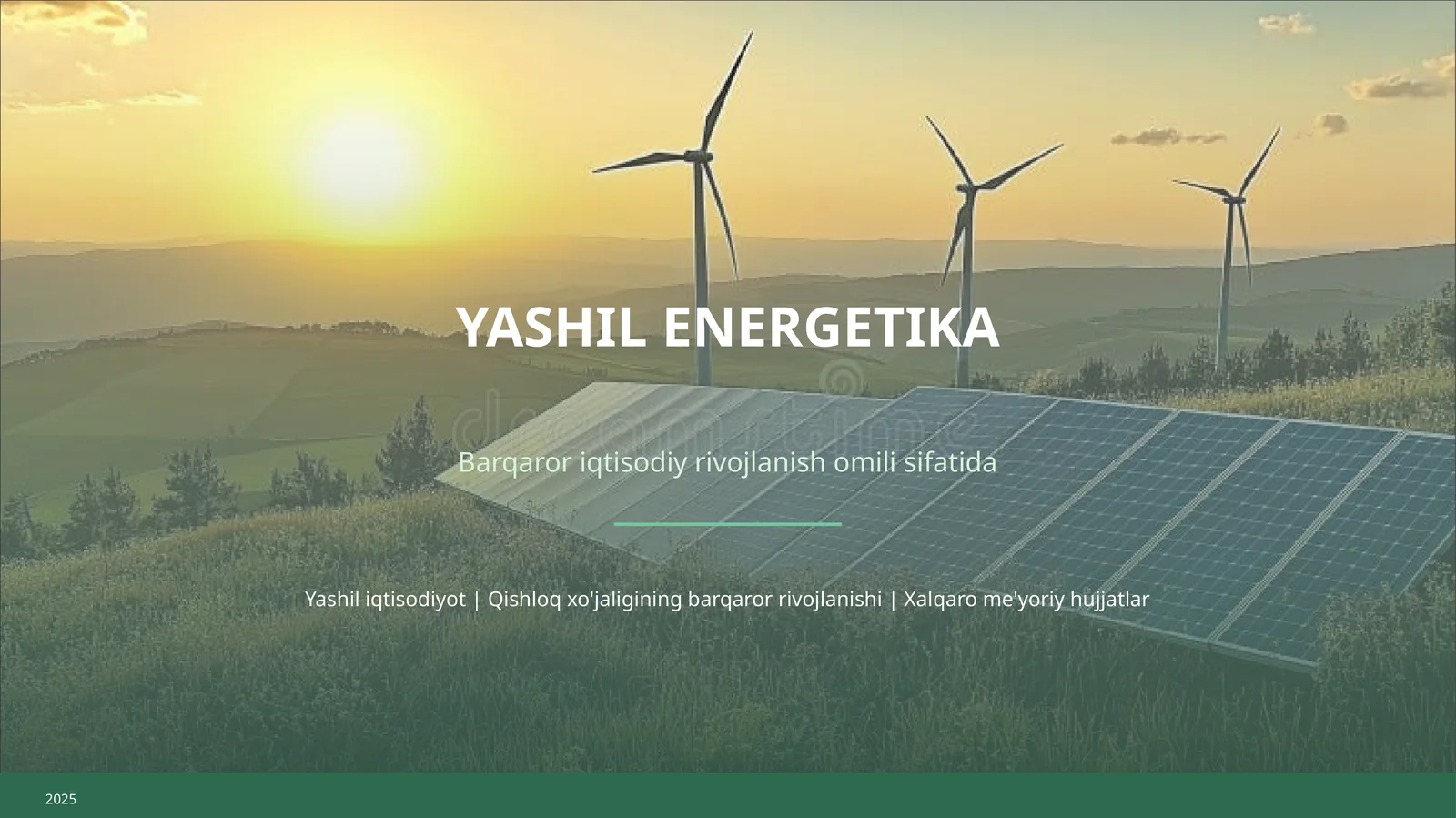YASHIL ENERGETIKA
