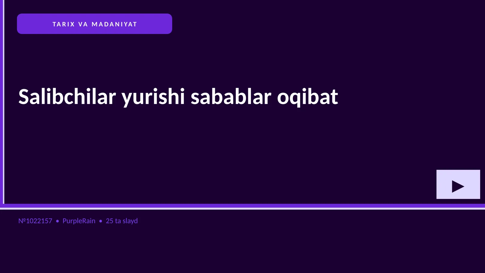 Salibchilar yurishi sabablar oqibat
